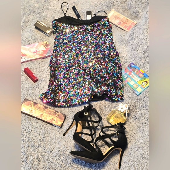 Sequin Mini dress size Medium. - Picture 3 of 5